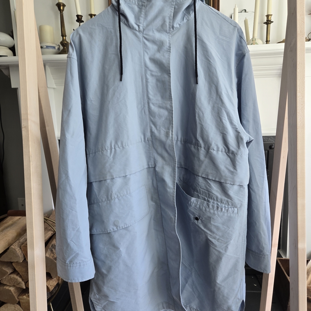 Everlane Pale Blue Hooded Utility Jacket - Picture 5 of 6